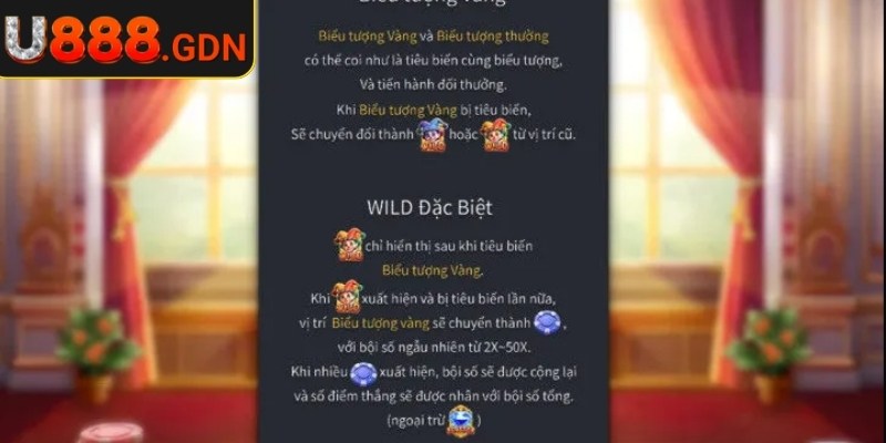 Áo Bài Tối Cao U888 -Slot Game Đỉnh Cao Thách Thức Vận May 2 Hệ số thưởng hấp dẫn trong game Áo bài tối cao U888