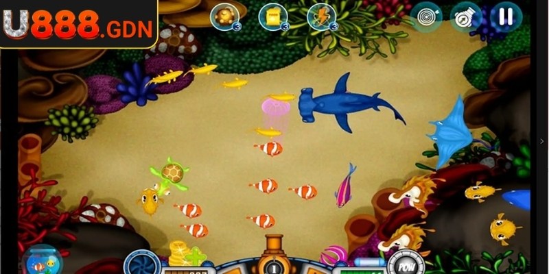 Dàn Sao Đánh Cá U888: Săn Thưởng Siêu Khủng Giữa Biển Quay 2 Bom gây sát thương diện rộng, dễ dàng quét sạch sinh vật nhỏ