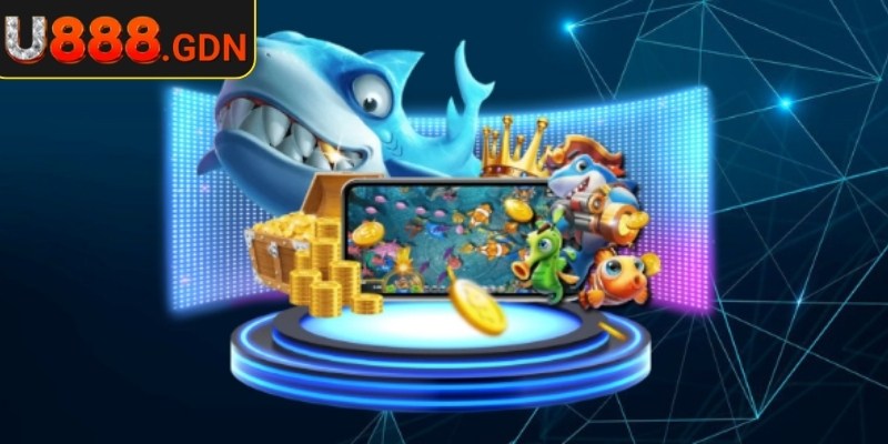 Dàn Sao Đánh Cá U888: Săn Thưởng Siêu Khủng Giữa Biển Quay 3 Sử dụng súng cơ bản, súng nâng cấp để săn nhiều loài cá lớn