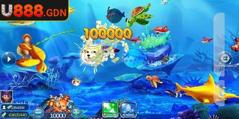 Jackpot Vua May Mắn U888 – Bắn Cá Cực Đã, Giải Thưởng Khủng 3 Ngoài cá, các sinh vật hiếm như rùa vàng hay bạch tuộc thần cũng xuất hiện.