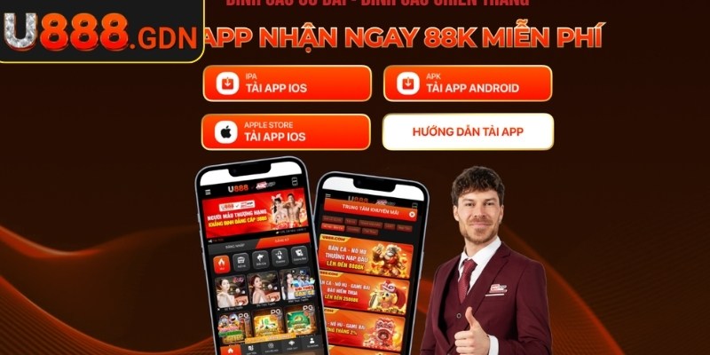 Tải app U888 giúp trải nghiệm cá cược tiện lợi, an toàn